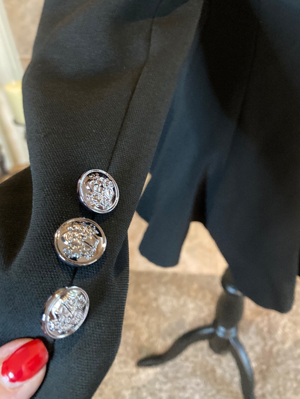 NWT LOOKBOOK STORE Blazer Black Size 4 - Picture 6 of 7